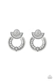 Texture Takeover - Silver Post Earrings - Paparazzi Accessories Post Earrings Bedazzle Me Pretty Mobile Fashion Boutique