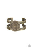 Texture Trade - Brass Bracelet - Paparazzi Accessories Bracelet Bedazzle Me Pretty Mobile Fashion Boutique