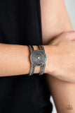 Texture Trade - Silver Bracelet - Paparazzi Accessories Bracelet Bedazzle Me Pretty Mobile Fashion Boutique