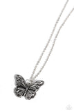 Textured Talent - Silver Necklace - Paparazzi Accessories Necklace Bedazzle Me Pretty Mobile Fashion Boutique