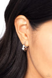 Textured Tease - Silver Earrings - Paparazzi Accessories Earrings Bedazzle Me Pretty Mobile Fashion Boutique