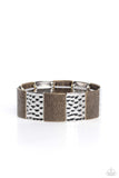Textured Traveler - Multi Bracelet - Paparazzi Accessories Bracelet Bedazzle Me Pretty Mobile Fashion Boutique