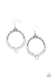 Thai Treasures - White Earrings - Paparazzi Accessories Earrings Bedazzle Me Pretty Mobile Fashion Boutique