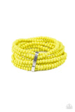 Thank Me LAYER - Yellow Bracelet - Paparazzi Accessories Bracelet Bedazzle Me Pretty Mobile Fashion Boutique