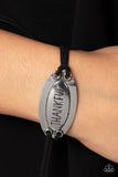 Thankful Tidings - Black Bracelet - Paparazzi Accessories Bracelet Bedazzle Me Pretty Mobile Fashion Boutique
