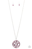 Thanks a MEDALLION - Pink Necklace - Paparazzi Accessories Necklace Bedazzle Me Pretty Mobile Fashion Boutique