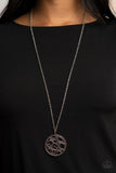 Thanks A MEDALLION - Purple Necklace - Paparazzi Accessories Necklace Bedazzle Me Pretty Mobile Fashion Boutique