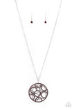 Thanks A MEDALLION - Purple Necklace - Paparazzi Accessories Necklace Bedazzle Me Pretty Mobile Fashion Boutique