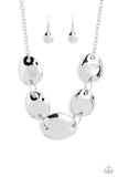 That RING You Do - Silver Necklace - Paparazzi Accessories Necklace Bedazzle Me Pretty Mobile Fashion Boutique