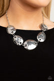 That RING You Do - Silver Necklace - Paparazzi Accessories Necklace Bedazzle Me Pretty Mobile Fashion Boutique