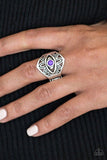 Thats What EYE Want! - Purple Ring - Paparazzi Accessories Ring Bedazzle Me Pretty Mobile Fashion Boutique