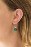 The Big-Leaguer - Green Necklace - Paparazzi Accessories Necklace Bedazzle Me Pretty Mobile Fashion Boutique