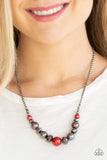 The Big-Leaguer - Multi Necklace - Paparazzi Accessories Necklace Bedazzle Me Pretty Mobile Fashion Boutique