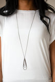 The Big Three - Black Necklace - Paparazzi Accessories Necklace Bedazzle Me Pretty Mobile Fashion Boutique