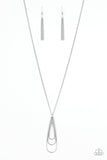 The Big Three - Silver Necklace - Paparazzi Accessories Necklace Bedazzle Me Pretty Mobile Fashion Boutique