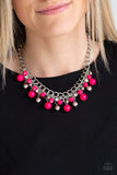 The Bride To BEAD - Pink Necklace - Paparazzi Accessories Necklace Bedazzle Me Pretty Mobile Fashion Boutique