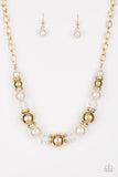 The Camera Never Lies - White Necklace - Paparazzi Accessories Necklace Bedazzle Me Pretty Mobile Fashion Boutique
