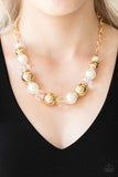The Camera Never Lies - White Necklace - Paparazzi Accessories Necklace Bedazzle Me Pretty Mobile Fashion Boutique