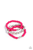 The Candy Man Can - Pink Bracelet - Paparazzi Accessories Bracelet Bedazzle Me Pretty Mobile Fashion Boutique