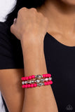 The Candy Man Can - Pink Bracelet - Paparazzi Accessories Bracelet Bedazzle Me Pretty Mobile Fashion Boutique