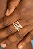 The Dealmaker - Rose Gold Ring - Paparazzi Accessories Ring Bedazzle Me Pretty Mobile Fashion Boutique
