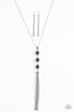 The DIVA Wears Prada - Silver Necklace - Paparazzi Accessories Necklace Bedazzle Me Pretty Mobile Fashion Boutique