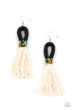 The Dustup - Black Earrings - Paparazzi Accessories Earrings Bedazzle Me Pretty Mobile Fashion Boutique