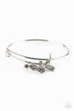 The Elephant In The Room - Green Bracelet - Paparazzi Accessories Bracelet Bedazzle Me Pretty Mobile Fashion Boutique