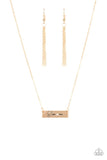The GLAM-ma - Gold Necklace - Paparazzi Accessories Necklace Bedazzle Me Pretty Mobile Fashion Boutique-MOM