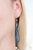 The Great Outback - Denim Blue Necklace - Paparazzi Accessories Necklace Bedazzle Me Pretty Mobile Fashion Boutique