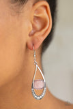 The Greatest GLOW On Earth - Pink Earrings - Paparazzi Accessories Earrings Bedazzle Me Pretty Mobile Fashion Boutique