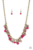 The GRIT Crowd - Pink Necklace - Paparazzi Accessories Necklace Bedazzle Me Pretty Mobile Fashion Boutique