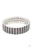 The GRIT Factor - Black Bracelet - Paparazzi Accessories Bracelet Bedazzle Me Pretty Mobile Fashion Boutique