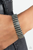 The GRIT Factor - Black Bracelet - Paparazzi Accessories Bracelet Bedazzle Me Pretty Mobile Fashion Boutique
