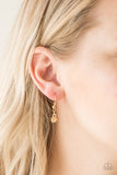 The Imperfectionist - Gold Necklace - Paparazzi Accessories Necklace Bedazzle Me Pretty Mobile Fashion Boutique