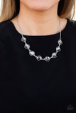 The Imperfectionist - Silver Necklace - Paparazzi Accessories Necklace Bedazzle Me Pretty Mobile Fashion Boutique