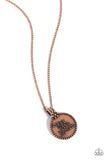 The KIND Side - Copper Necklace - Paparazzi Accessories Necklace Bedazzle Me Pretty Mobile Fashion Boutique