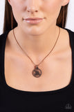 The KIND Side - Copper Necklace - Paparazzi Accessories Necklace Bedazzle Me Pretty Mobile Fashion Boutique