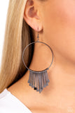 The Little Dipper - Black Earrings - Paparazzi Accessories Earrings Bedazzle Me Pretty Mobile Fashion Boutique