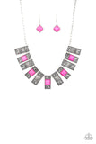 The MANE Contender - Pink Necklace - Paparazzi Accessories Necklace Bedazzle Me Pretty Mobile Fashion Boutique