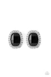 The Modern Monroe - Black Post Earrings - Paparazzi Accessories Post Earrings Bedazzle Me Pretty Mobile Fashion Boutique