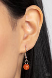 The Next NEST Thing - Orange Necklace - Paparazzi Accessories Necklace Bedazzle Me Pretty Mobile Fashion Boutique