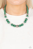The NOBLE Prize - Green Necklace - Paparazzi Accessories Necklace Bedazzle Me Pretty Mobile Fashion Boutique