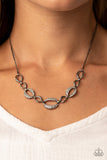 The Only Game in Town - Black Necklace - Paparazzi Accessories Necklace Bedazzle Me Pretty Mobile Fashion Boutique
