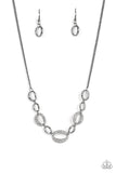 The Only Game in Town - Black Necklace - Paparazzi Accessories Necklace Bedazzle Me Pretty Mobile Fashion Boutique
