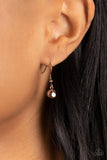 The Only SMOKE-SHOW in Town - Copper Necklace - Paparazzi Accessories Necklace Bedazzle Me Pretty Mobile Fashion Boutique