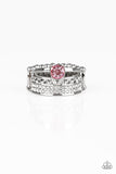 The Overachiever - Pink Ring - Paparazzi Accessories Ring Bedazzle Me Pretty Mobile Fashion Boutique