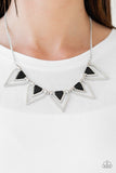 The Pack Leader - Black Necklace - Paparazzi Accessories Necklace Bedazzle Me Pretty Mobile Fashion Boutique