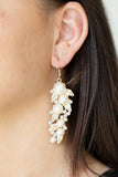 The Party Has Arrived - Gold Earrings - Paparazzi Accessories Earrings Bedazzle Me Pretty Mobile Fashion Boutique
