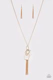 The Penthouse - Gold Necklace - Paparazzi Accessories Necklace Bedazzle Me Pretty Mobile Fashion Boutique